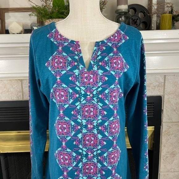 Hatley Midi Cotton Long Sleeve Dress with Vertical Pattern - Picture 2 of 14